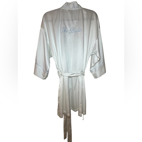 Worn Once Bridal Robe Nordstrom In Bloom By Jonquil Medium White Blue - Picture 4 of 5